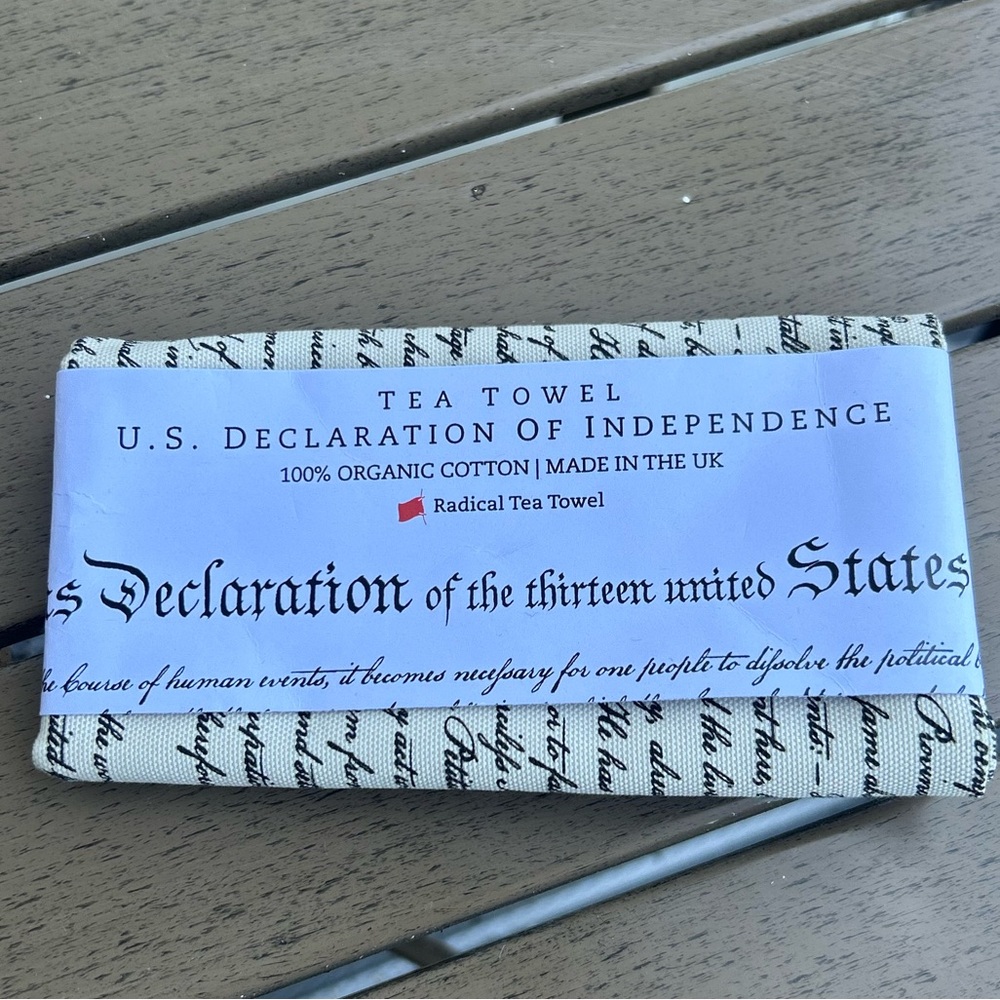 U.S. Declaration of Independence Tea Towel